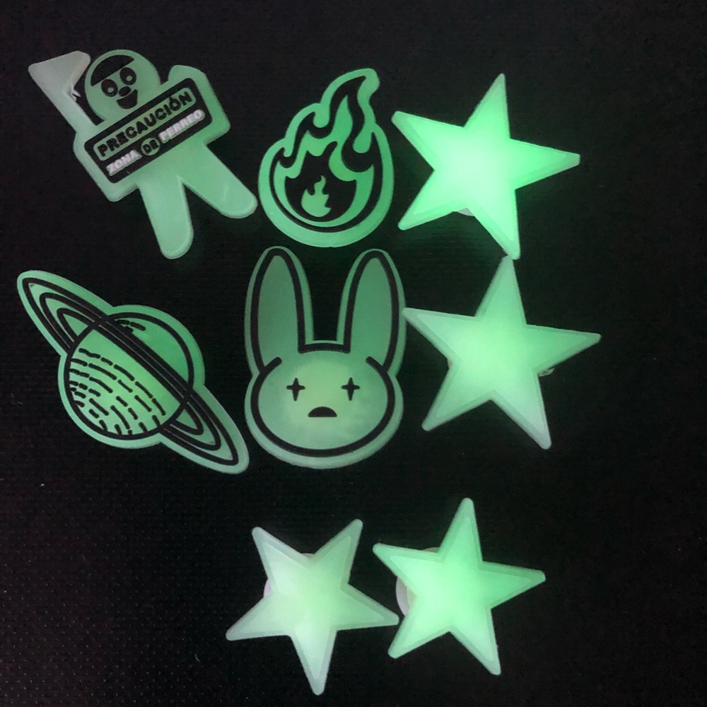 8 Pc. Bad Bunny inspired Shoe charms~NWOT